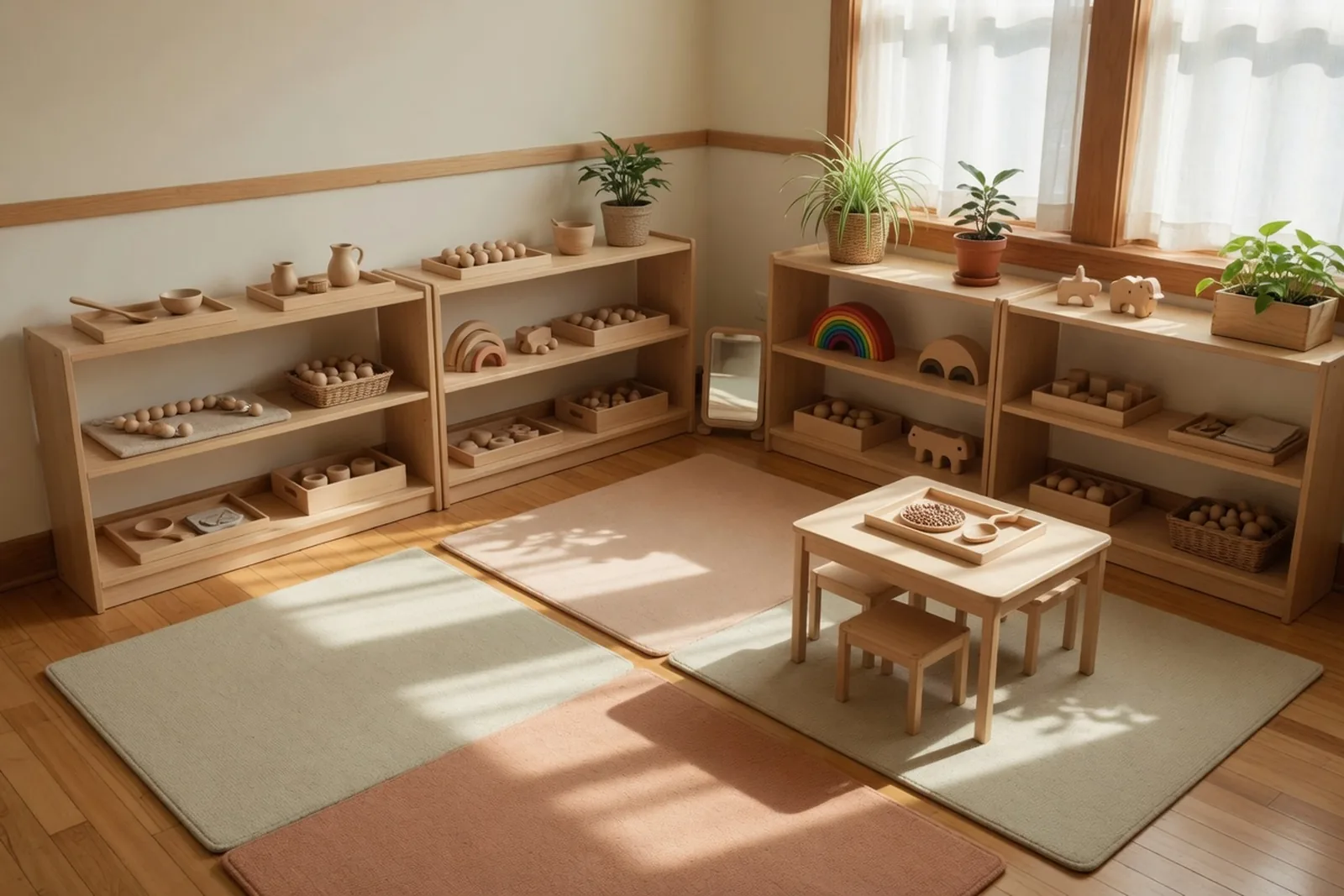 Prepared toddler Montessori classroom